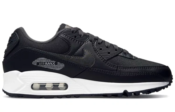 Nike Air Max 90 Black Metallic Silver Women's