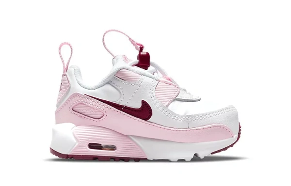 Nike Air Max 90 Toggle Low-Top Toddler Shoes White Red Pink Infant And Toddler