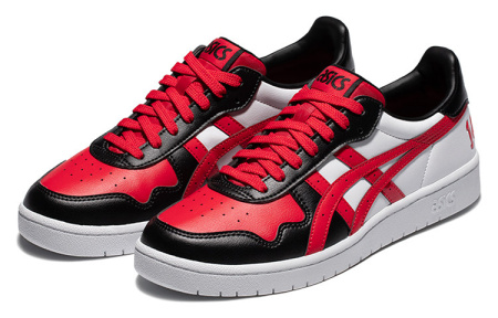 Asics JAPAN S Bukatsu Аbrasion Resistant Дышащий Легкий Низкий Топ Скейтборд Кроссовки Унисекс Белый Черный Красный