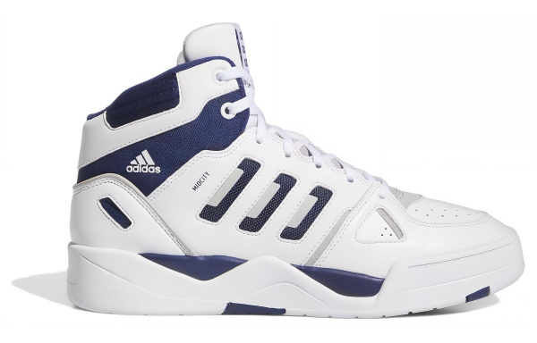 Adidas Midcity Кроссовки для скейтбординга Высокие Белые и синие Мужские