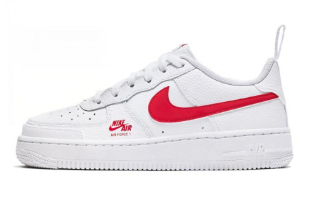 Nike Air Force 1 Low 07 White University Red GS