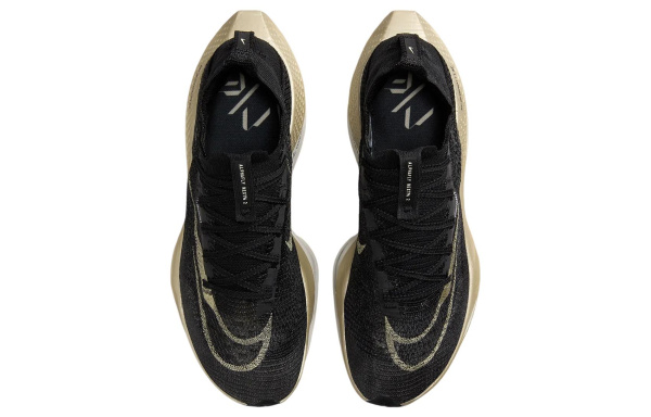 Nike Air Zoom Alphafly Next% 2 Беговые кроссовки Низкие Черный/золотой Мужские