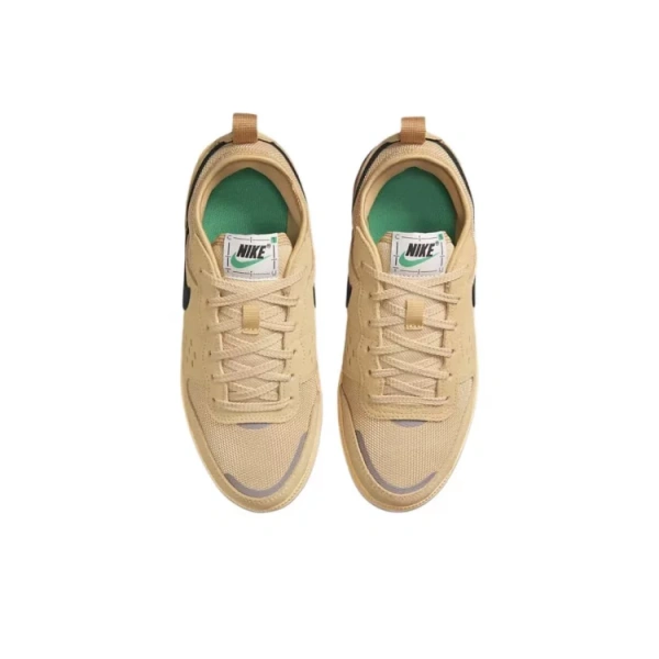 Nike C1TY Anti Slip Wear Resistant Low Top Kids Lifestyle Shoes Linen Sesame Brown Stadium Green Black Kids'