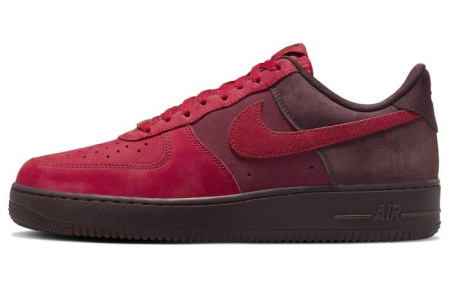 Nike Air FORCE 1 Кроссовки для скейтбординга Низкие Красные Мужские