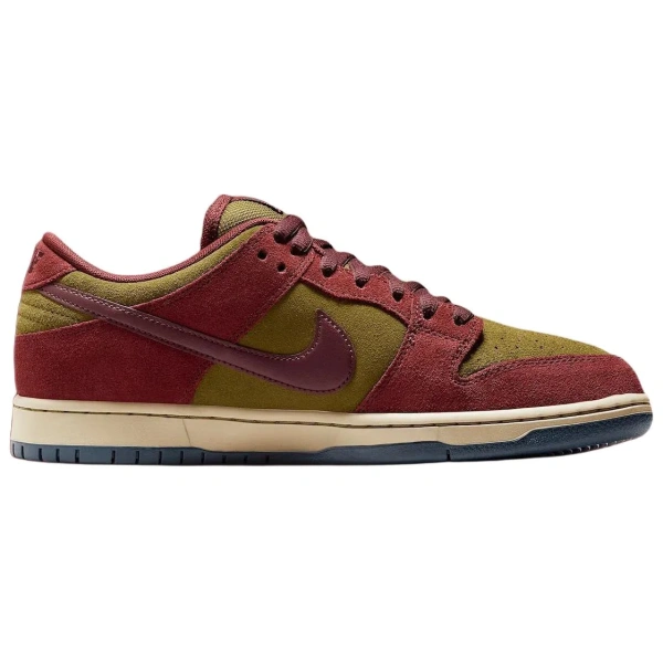 Nike Dunk SB Anti Slip Wear Resistant Low Top Skateboard Shoes Unisex Red Beige