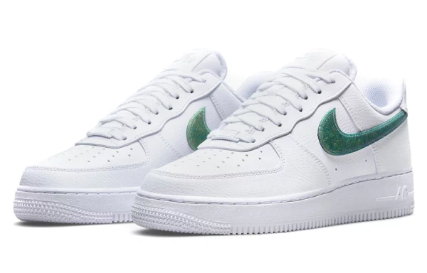 Nike Air Force 1 Low Glitter Swoosh Green Women's