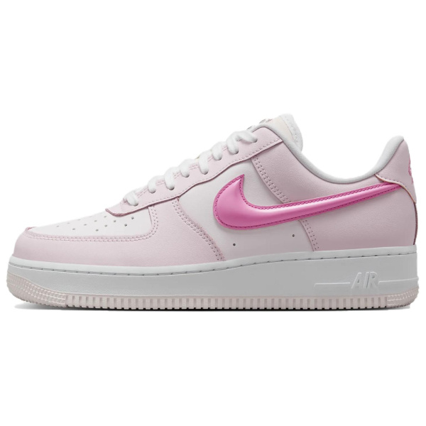 Nike Air FORCE 1 Кроссовки для скейтбординга Низкие Топ Жемчужно-розовый/Белый/Розовая Пена/Озорный Розовый Женские