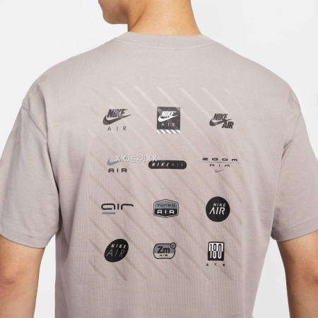 NIKE Фиолетово-серые Мужские Т-рубашки