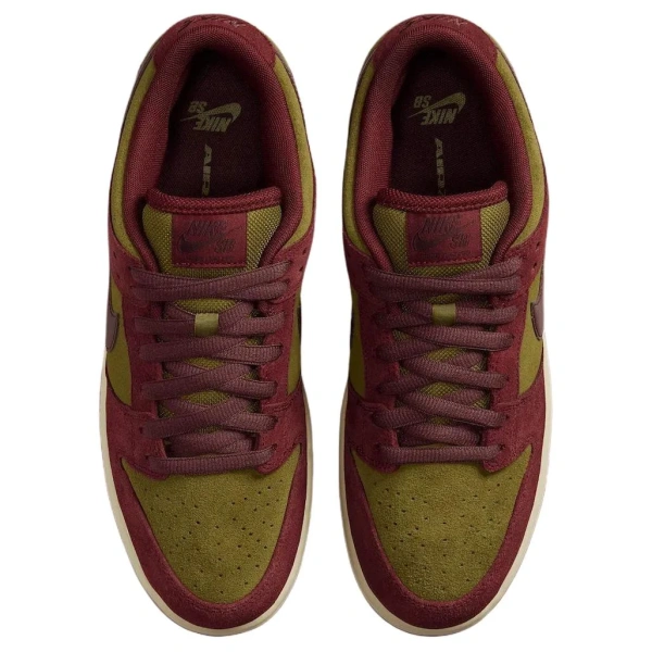 Nike Dunk SB Anti Slip Wear Resistant Low Top Skateboard Shoes Unisex Red Beige