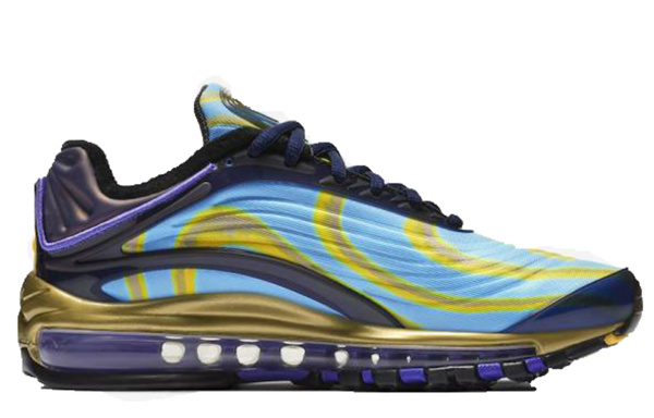 Nike Air Max DELUXE Low Топ Air Cushion Беговые кроссовки Унисекс Синий Фиолетовый