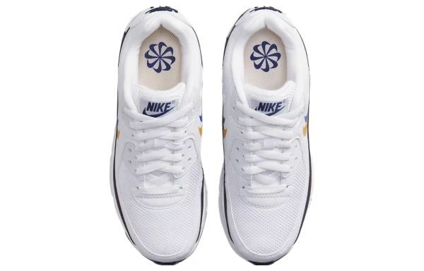 Nike Air Max 90 GS 'Double Swoosh   White Gold Royal'