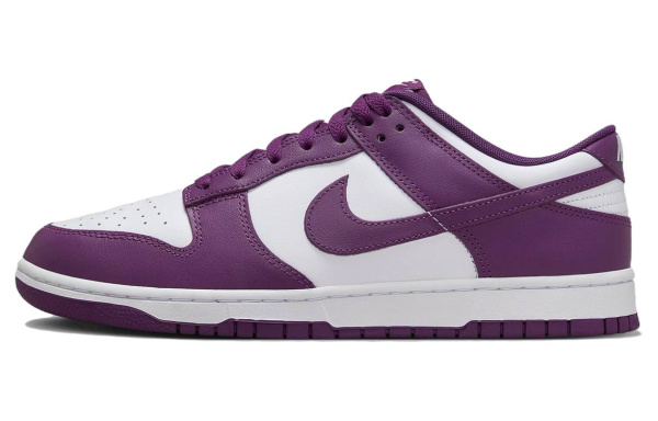 NIKE Dunk Кроссовки для скейтбординга Низкие Фиолетово-белые Унисекс