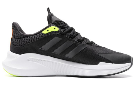 Adidas Sportswear Устойчивый к истиранию Дышащий Легкий MID Топ Тренировочные Беговые кроссовки Мужской Черный