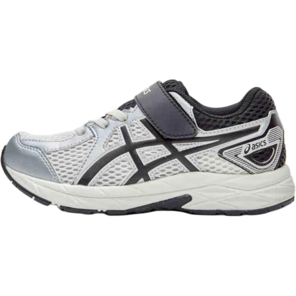 Asics Contend Jog Slip Resistant Anti Kick Low Top Kids' Running Shoes White Black Kids'