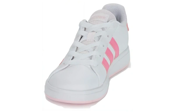 Adidas GRAND COURT LifestyleTennis Anti Slip Wear Resistant Low Top Skateboard Shoes Women's White Pink