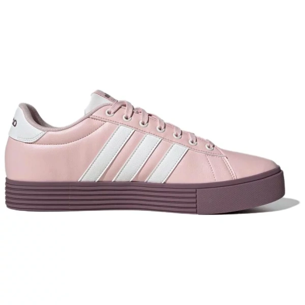 Adidas Daily 4.0 Anti Slip Wear Resistant Low Top Skateboard Shoes Unisex Pink White