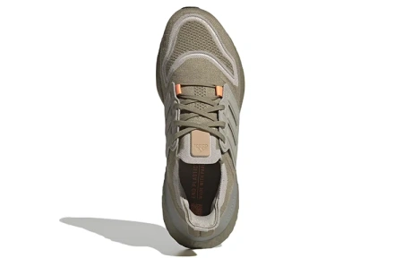 Adidas ULT Устойчивый к истиранию Дышащий Низкий Топ Марафон Беговые кроссовки Мужские Лен Зеленый