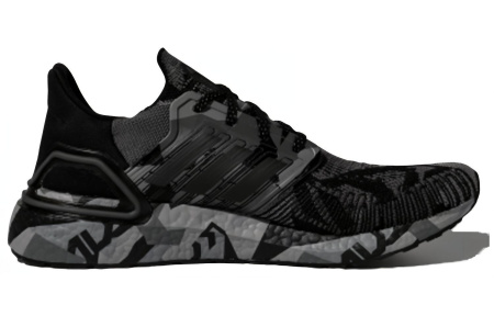 Adidas ULT Шокабсорберы Противоскользящие Устойчивые к истиранию Низкий Топ Марафон Беговые кроссовки Унисекс Серый Черный