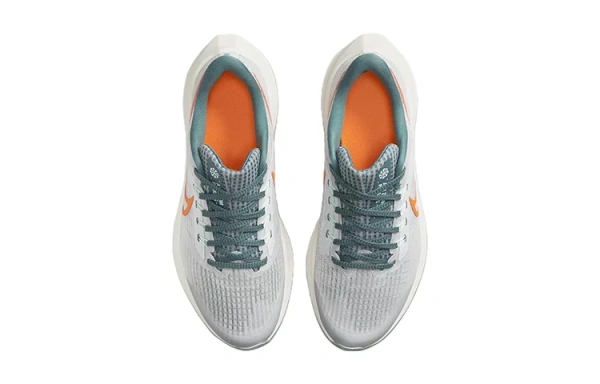 Nike Air Zoom Pegasus 39 Slip-Resistant Cushioning Wear-Resistant Low-Top Running Shoes Gray Green Kids'