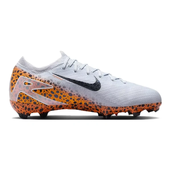 Nike Mercurial Vapor 16 Pro Anti Slip Wear Resistant Low Top Soccer Shoes White Orange Black Kids'