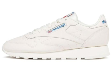 Reebok Classic Leather Беговые кроссовки Низкие Белые Унисекс