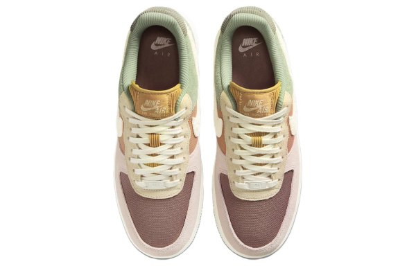 Nike Air FORCE 1 Кроссовки для скейтбординга Низкие Кроссовки Красный зеленый Женские