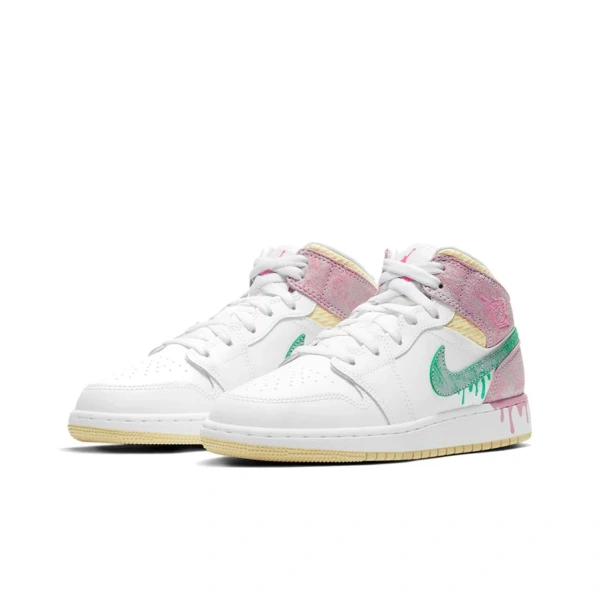 Jordan 1 Mid 'Paint Drip' GS