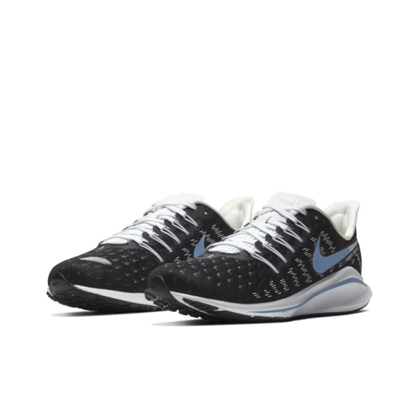 Nike Air Zoom Vomero 14 Non Slip Легкий Низкий Топ Марафон Беговые кроссовки Женские Черный Белый Синий