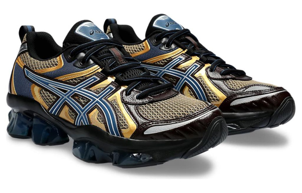 Asics Гель Quantum Kinetic Беговые кроссовки Низкие Синий/желтый Мужские