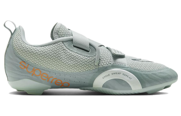 NIKE SuperRep Велосипедные кроссовки Низкие Свет Серебряный/Железно-серый/Гора Белый/Ярко-оранжевый Мужские