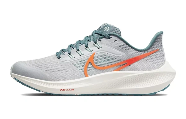 Nike Air Zoom Pegasus 39 Slip-Resistant Cushioning Wear-Resistant Low-Top Running Shoes Gray Green Kids'