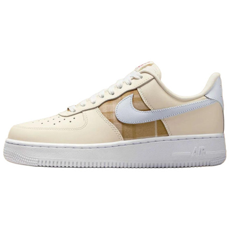 Nike Air Force 1 Устойчивые к истиранию Низкие Кроссовки для скейтбординга Женские Бежево-коричневые