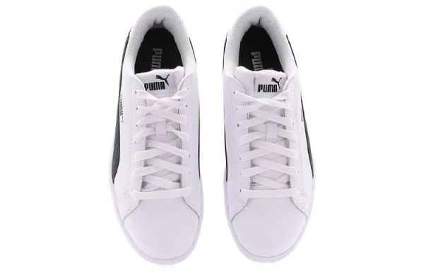 PUMA Smash L Coverage Support Low Top Skateboard Shoes Unisex White Black