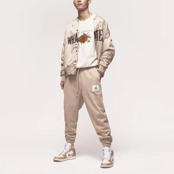 JORDAN Knitted Sweatpants Men Desert Yellow