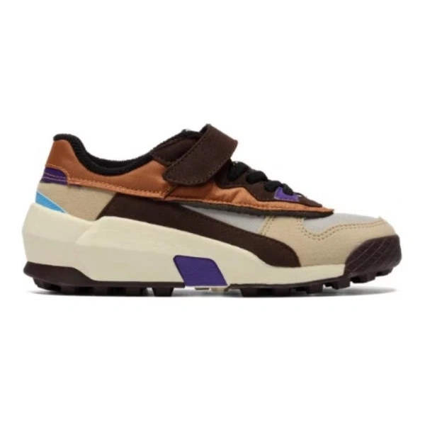 Onitsuka Tiger Admix Runner Anti Slip And Wear Resistant Lightweight Kids Lifestyle Shoes Gray Brown Kids'