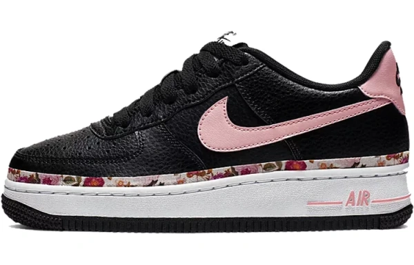 Nike Air Force 1 Low Vintage Floral Black Pink GS