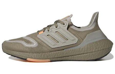 Adidas ULT Устойчивый к истиранию Дышащий Низкий Топ Марафон Беговые кроссовки Мужские Лен Зеленый