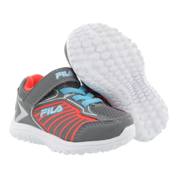 FILA KIDS Cushioning Wear-Resistant Kids Lifestyle Shoes Gray Teenagers