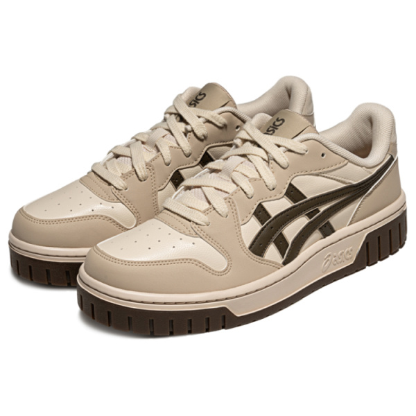 Asics Court Mz 2,0 Кроссовки для скейтбординга Низкие Бежевые/Темно-серые Унисекс