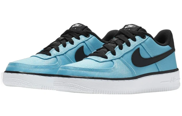 Nike Air Force 1 Lv8 Shift Anti Slip Wear Resistant Low Top Kids' Skateboarding Shoes Ice Blue Teenagers