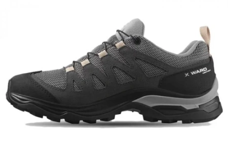 SALOMON X Ward Anti Slip Wear Resistant Low Top Outdoor Shoes Women's Gray Gull Gray
