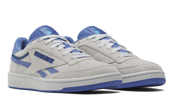 reebok Club C Series Кроссовки для скейтбординга Низкие Голубо-серые Унисекс