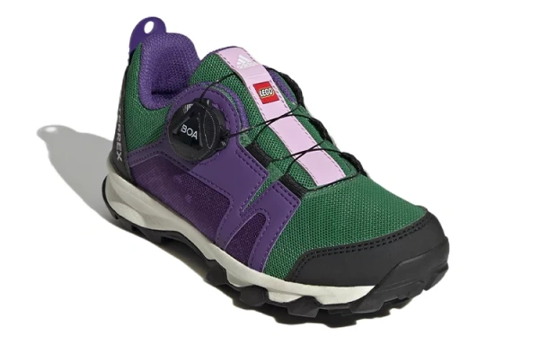 Lego x Adidas Terrex Agravic Boa K Anti Slip Wear Resistant Low Top Kids' Running Shoes Purple Green Kids'