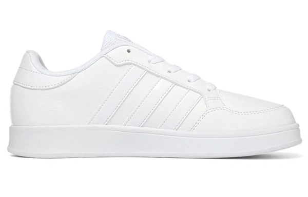 Adidas Breaknet Anti-Slip Wear-Resistant Low-Top Kids' Skateboarding Shoes White Kids'