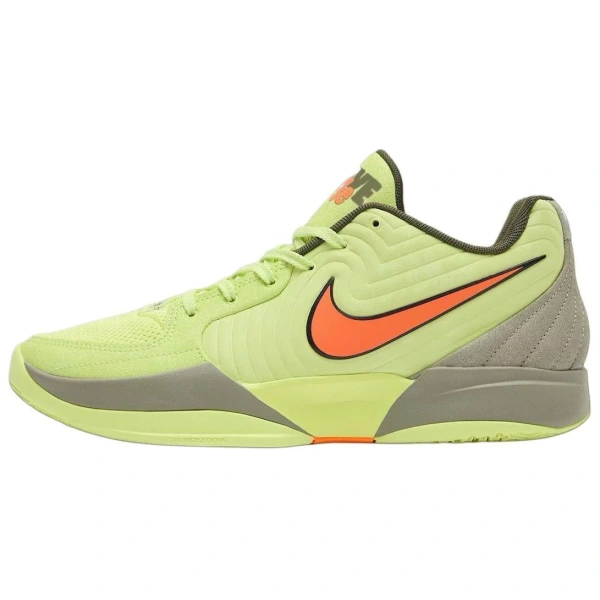 Nike Ja 2 Anti Slip Wear Resistant Low Top Basketball Shoes Unisex Yellow Orange Green