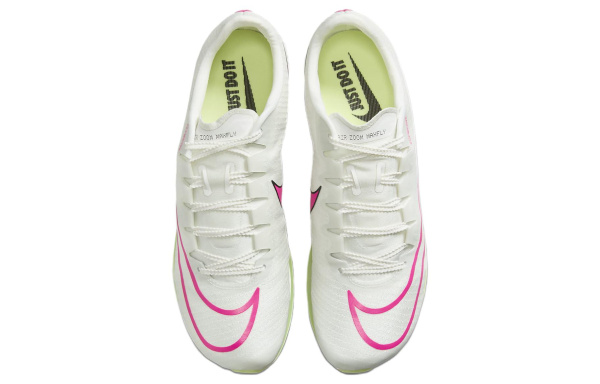 NIKE Maxfly Беговые кроссовки Низкие Белый Розовый Зеленый Унисекс