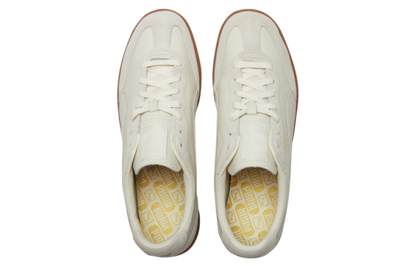 PUMA Liga Кожа Износостойкий и Легкий Низкий Топ Скейтборд Кроссовки Унисекс Экрю