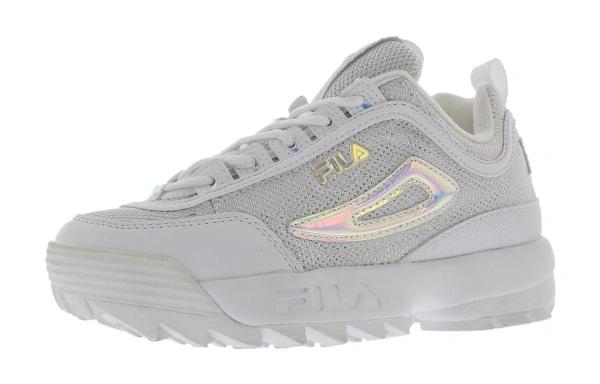 FILA KIDS Cushioning Wear-Resistant Low-Top Kids Lifestyle Shoes White Kids'