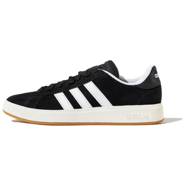 Adidas Grand Court Base 00s Anti Slip Wear Resistant Low Top Skateboard Shoes Unisex Black