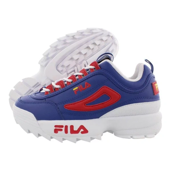 FILA KIDS Disruptor 2 Durable Breathable Casual Shoes Blue Red Kids'